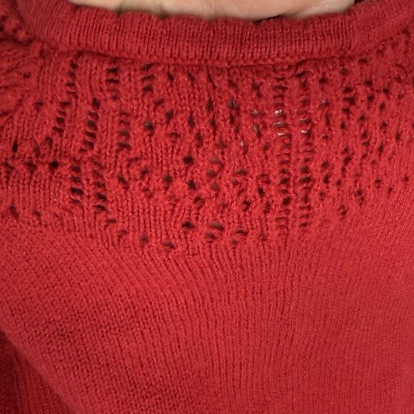 Polarn O. Pyret Baby Girl Red Holiday Cardigan Wool Size 1-1.5 yrs 12-18 months - Picture 9 of 14